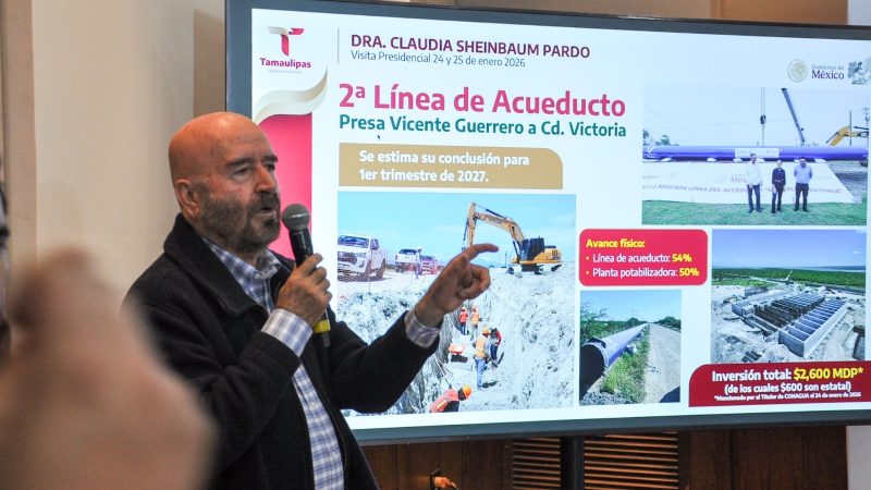 Con coordinación entre Estado y Federación, Tamaulipas registra inversión histórica en materia hídrica