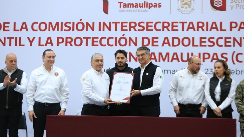 Instala Américo Comisión Para Prevenir y Erradicar el Trabajo Infantil en Tamaulipas
