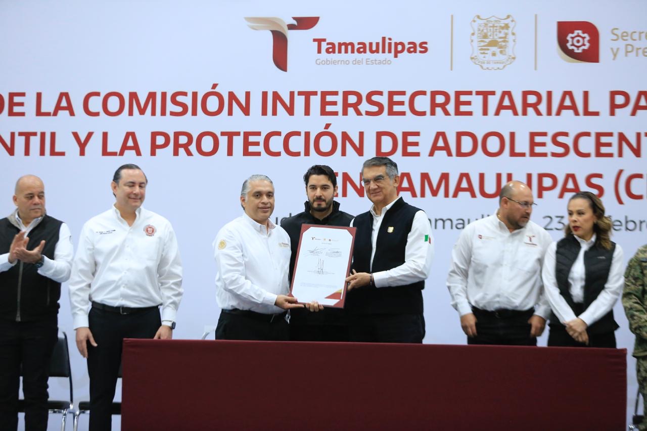 Instala Américo Comisión Para Prevenir y Erradicar el Trabajo Infantil en Tamaulipas