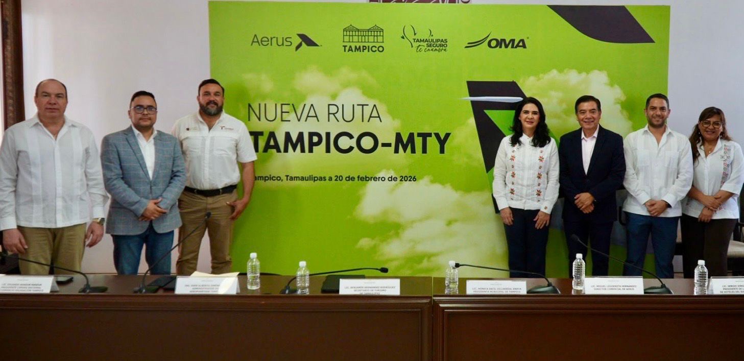 Despega Aerus nuevo vuelo Tampico-Monterrey: Sectur